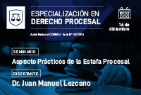 Último seminario de la Especialización en Derecho Procesal 