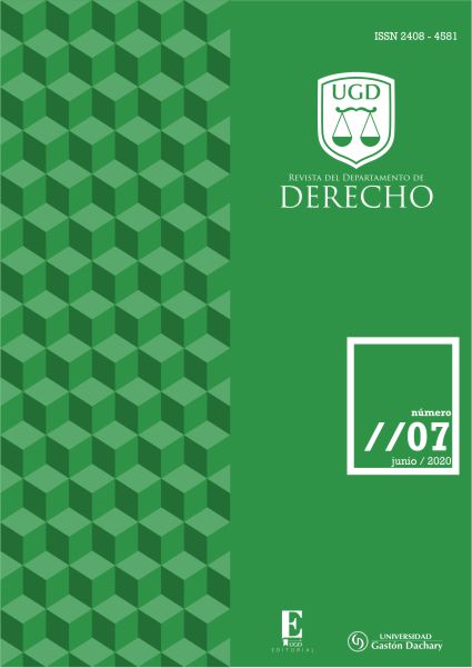 Revista del Departamento de Derecho, Número 7