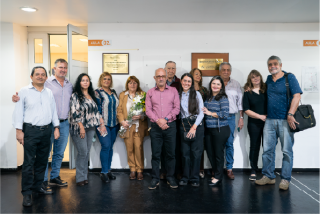 La UGD homenajeó la trayectoria del ingeniero Edgardo Belloni con una placa conmemorativa