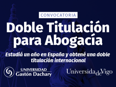 Convocatoria abierta para la Doble Titulación Internacional en Derecho