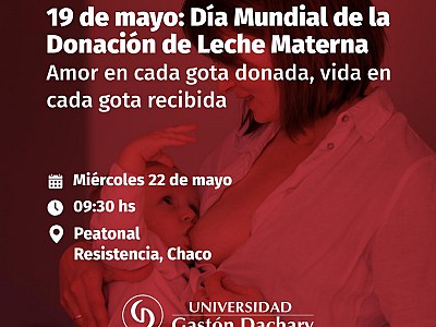 La UGD se suma al Día Mundial de la Donación de Leche Materna